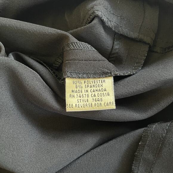 Cache Vintage Y2K Black Low Waisted Belted Trousers Pants Size 2 - Picture 8 of 8